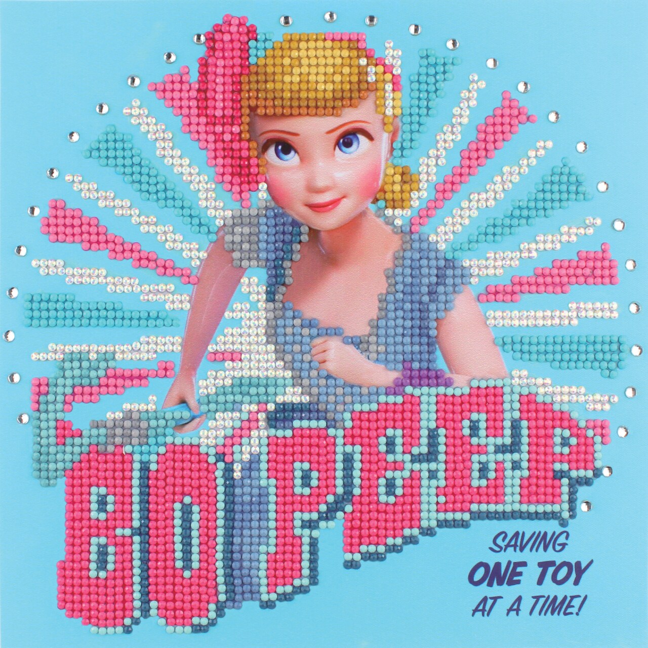 Diamond Dotz Bo Peep Toy Story Diamond Painting Kits for Adults - Diamond Art Kits a Relaxing Creative Craft Kit with Dotz Gems 8.7x8.7